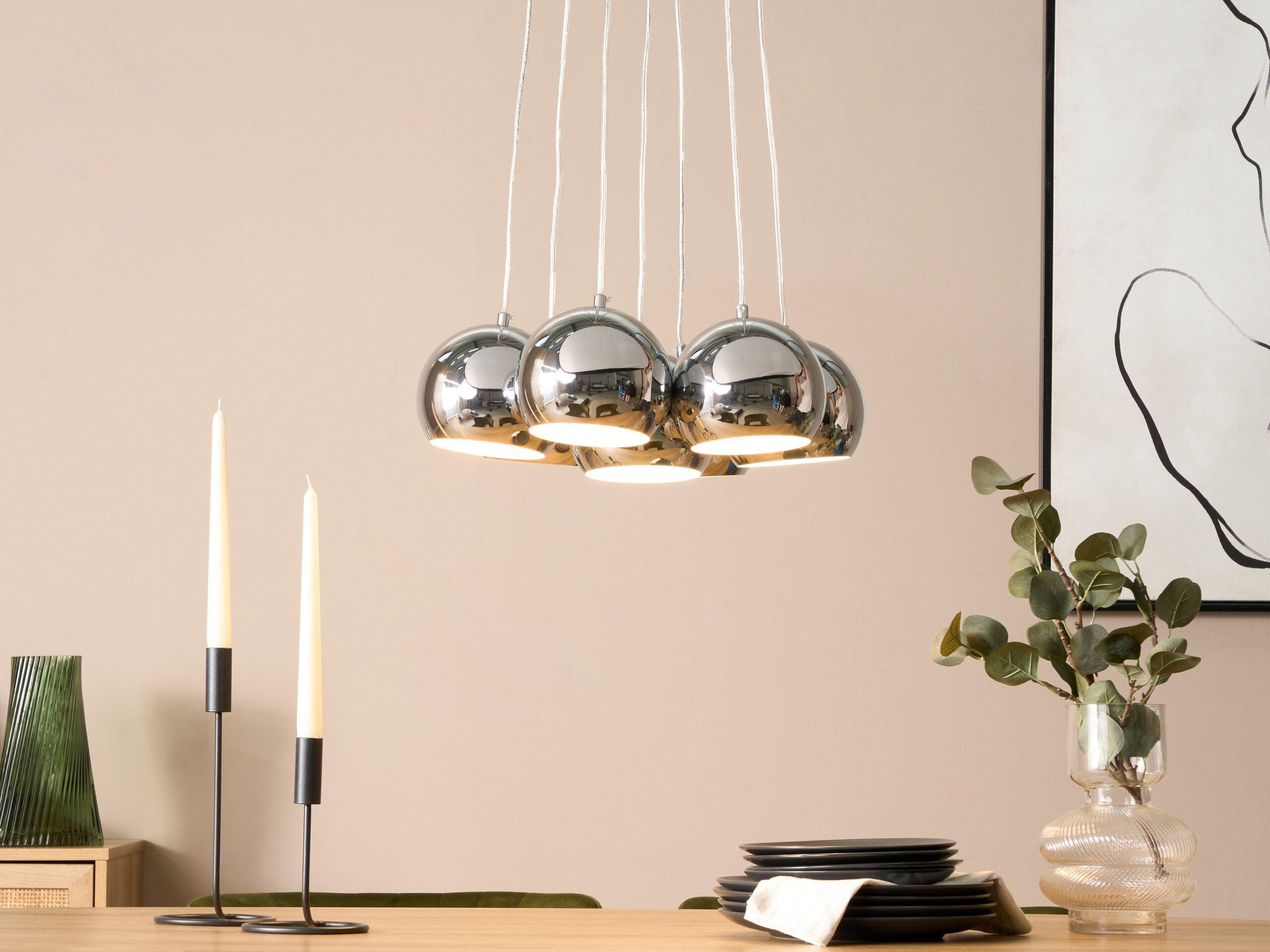 Beliani Lampe suspension en Métal Moderne OLZA  