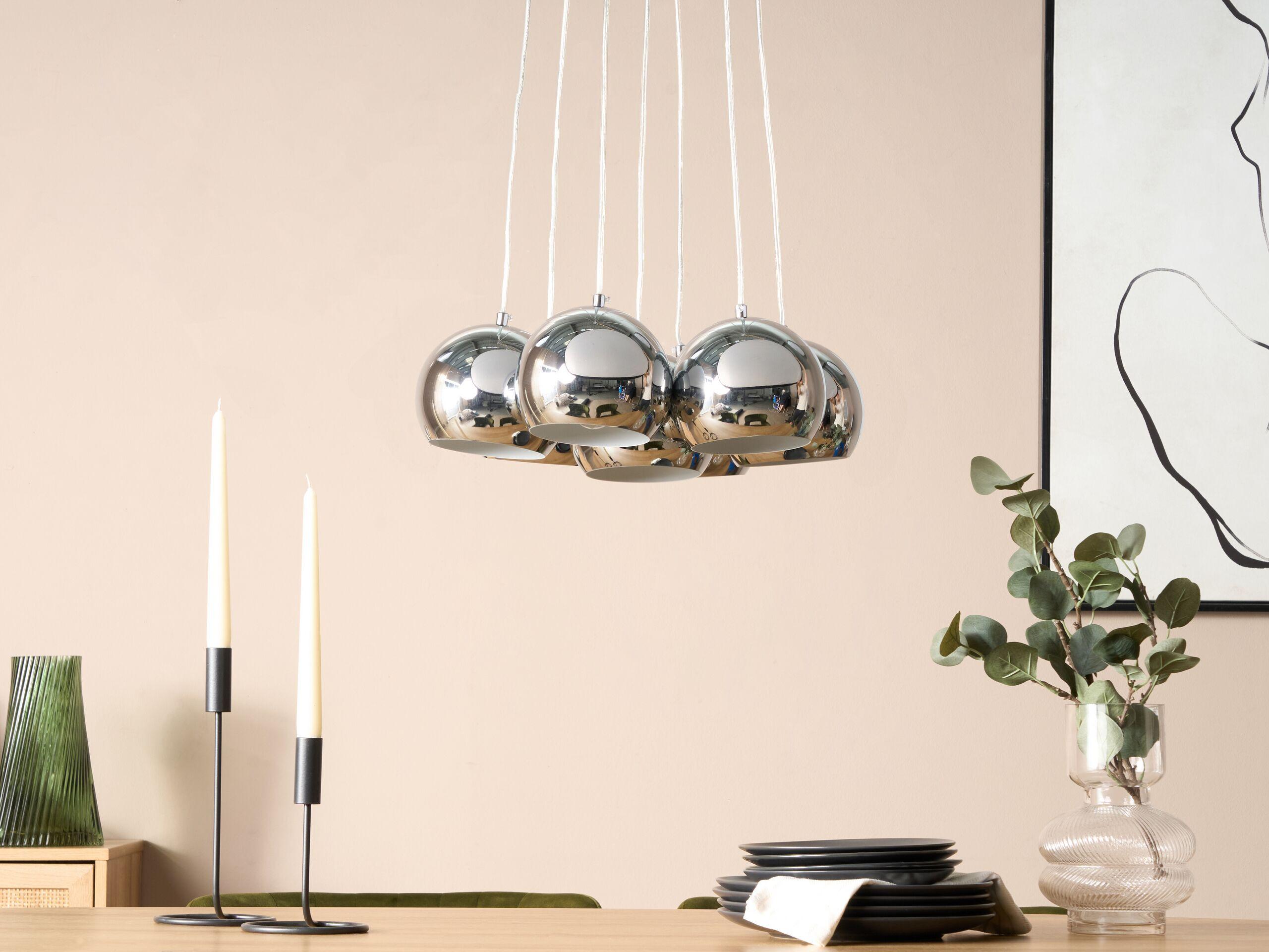 Beliani Lampe suspension en Métal Moderne OLZA  