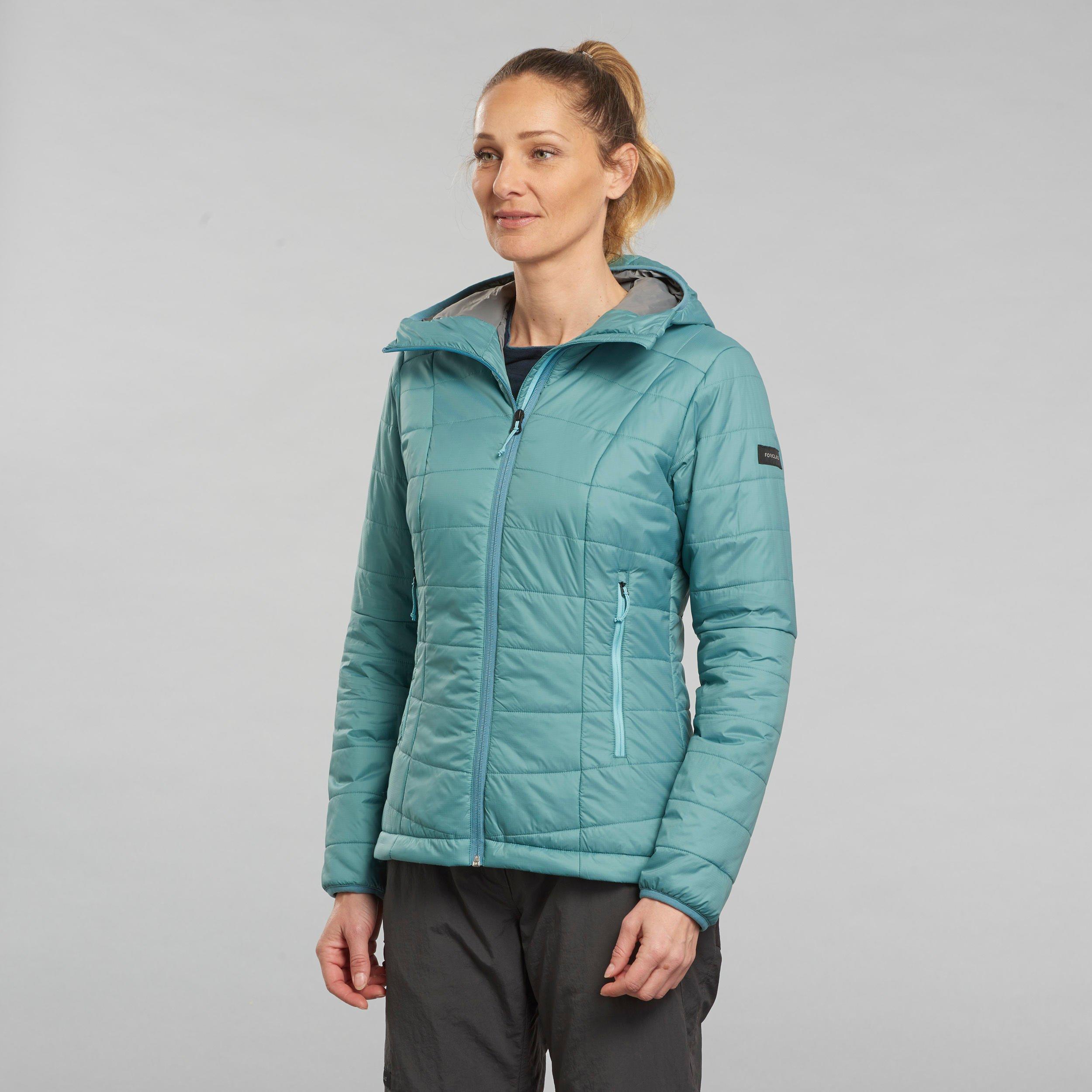Image of Wattierte Jacke - Mt100 Synth Damen Blau Bedruckt S
