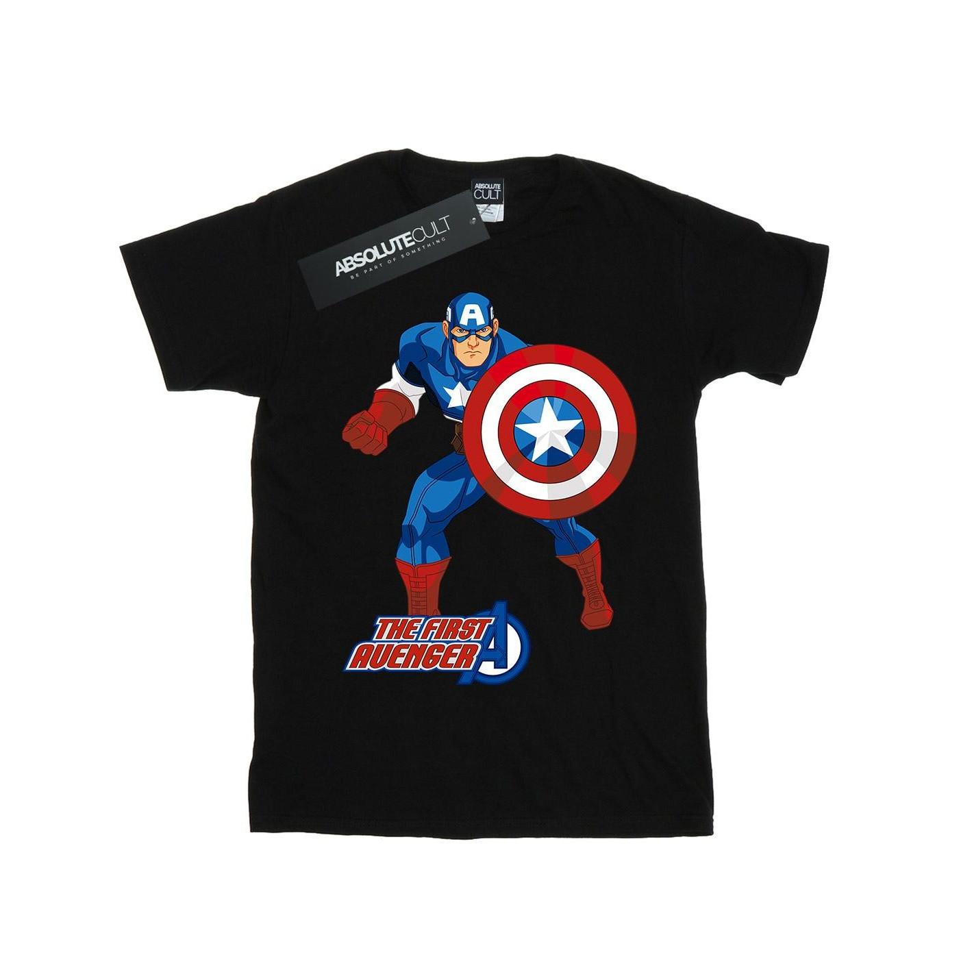 Image of The First Avenger Tshirt Damen Schwarz L
