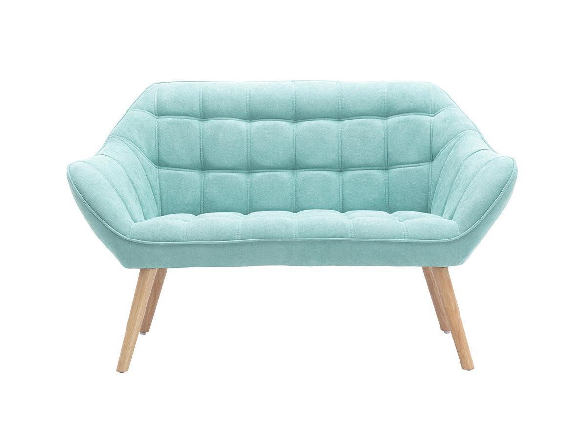 Vente-unique Sofa 2Sitzer Stoff Hellgrün CASERTA  