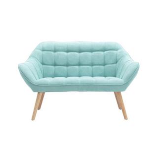 Vente-unique Sofa 2Sitzer Stoff Hellgrün CASERTA  