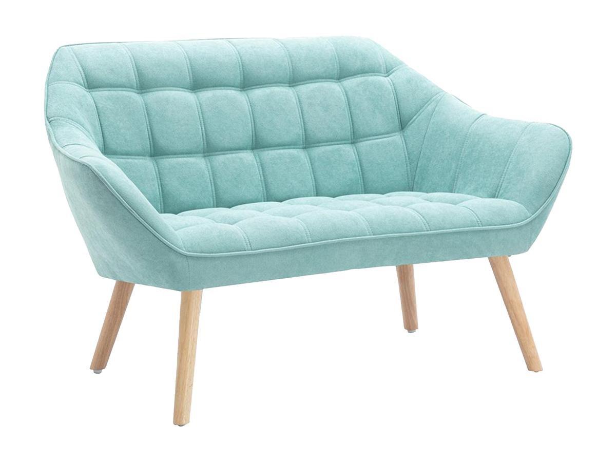 Vente-unique Sofa 2Sitzer Stoff Hellgrün CASERTA  