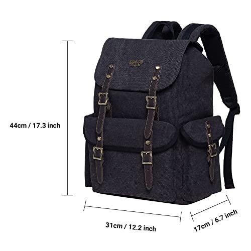 Only-bags.store Canvas Retro Vintage Jagd Wanderrucksack 14 Zoll Laptopfach  