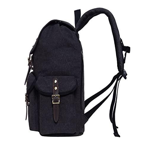 Only-bags.store Canvas Retro Vintage Jagd Wanderrucksack 14 Zoll Laptopfach  