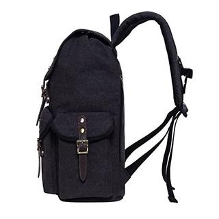 Only-bags.store Canvas Retro Rucksack, Vintage Jagdrucksack Wanderrucksack mit 14 Zoll Laptopfach Backpack für  