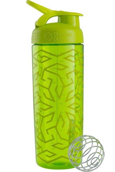 Blender Bottle  28oz / 820ml BlenderBottle SportMixer Signature Sleek, Green/Green 