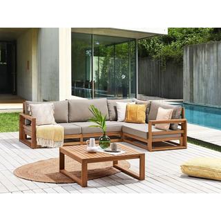 Beliani Set lounge pour jardin en Bois d'acacia certifié FSC® Moderne TIMOR  