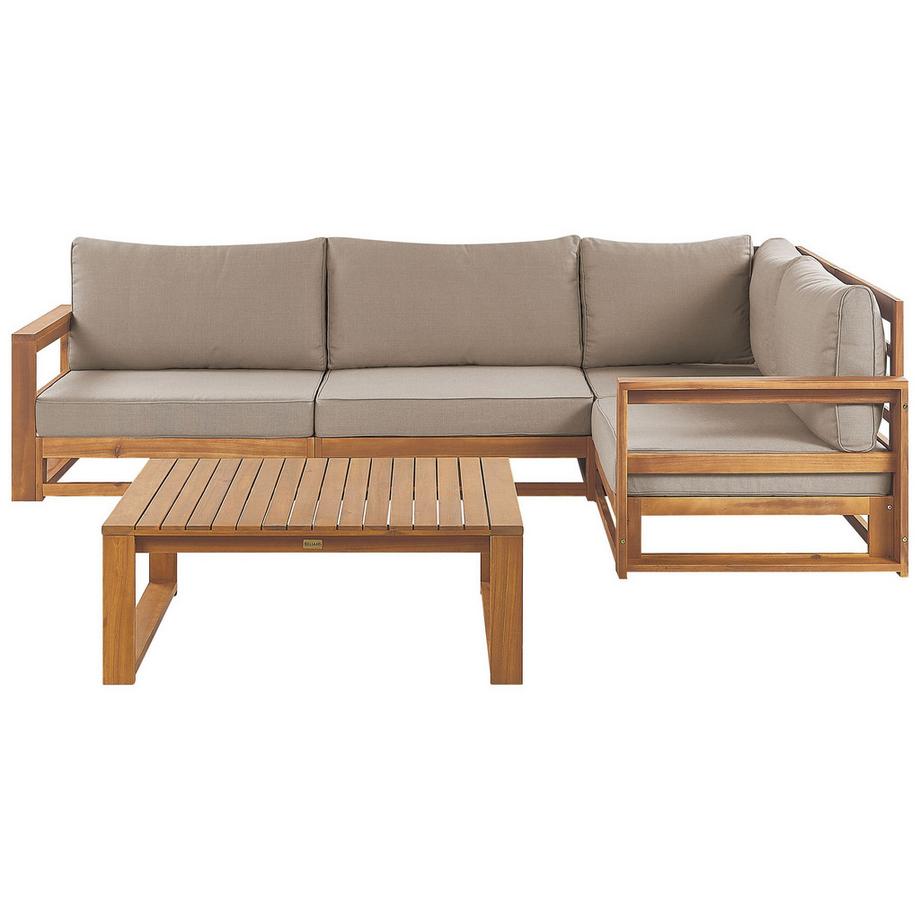 Beliani Lounge Set aus FSC® zertifiziertes Akazienholz Skandinavisch TIMOR  