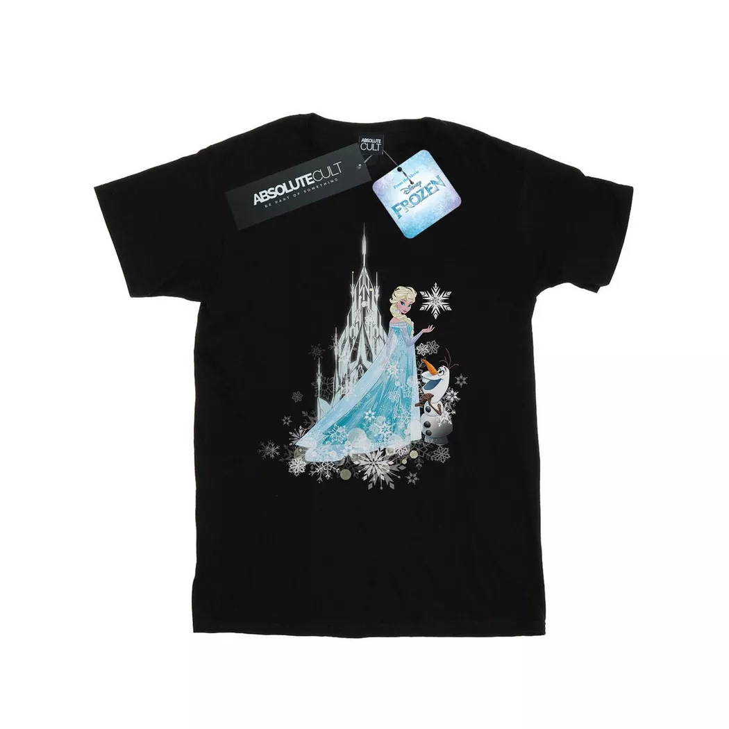Disney - Frozen Winter Magic TShirt, für Damen, Schwarz, Größe XL