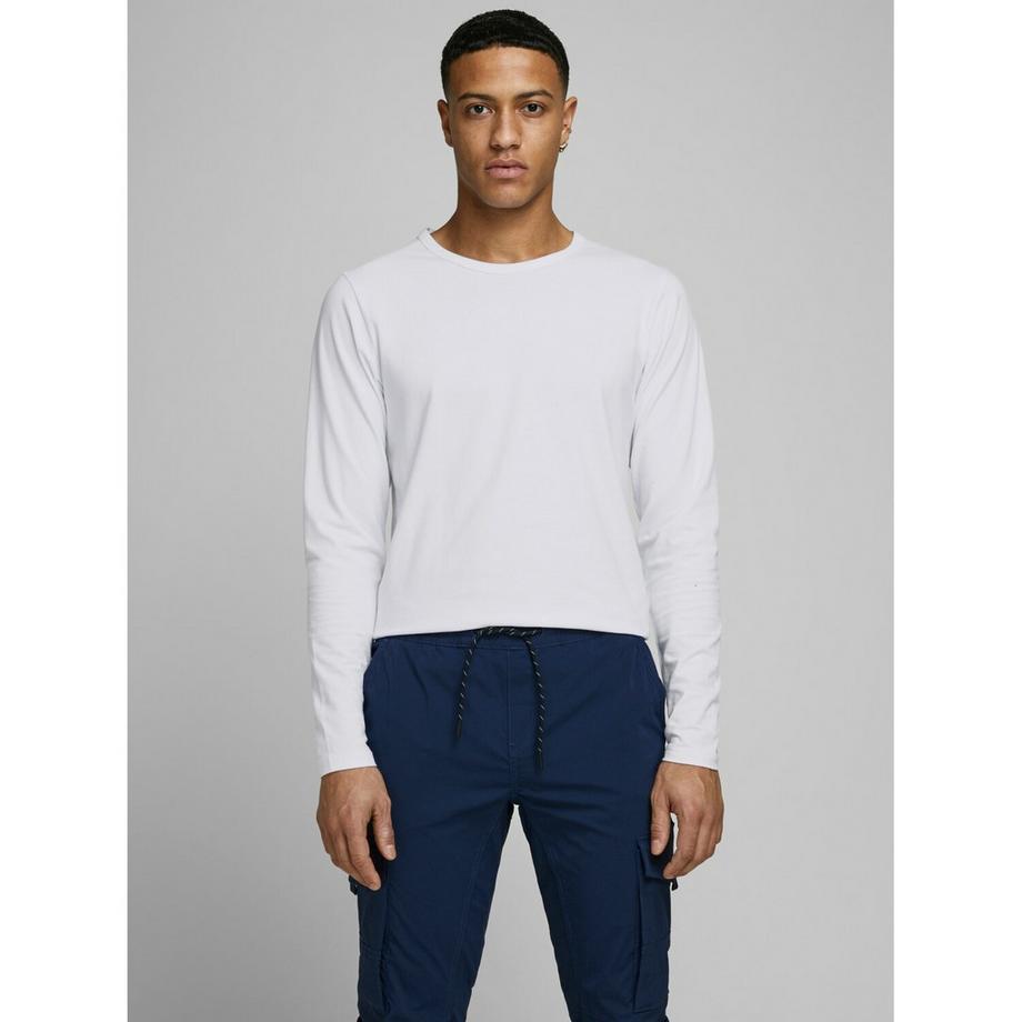 JACK & JONES Basic O-Neck T-Shirt Maniche Lunghe  