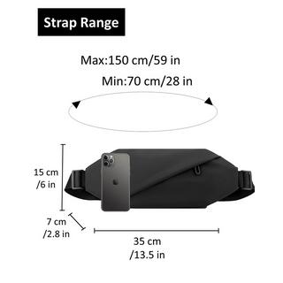 Only-bags.store Große PU Leder Wasserdichte Sport Reise Jogging Bauchtasche  