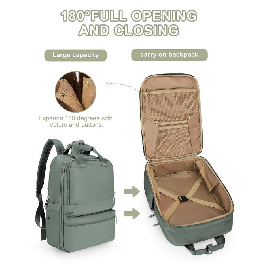 Only-bags.store Zaino impermeabile da viaggio con scomparto per laptop  