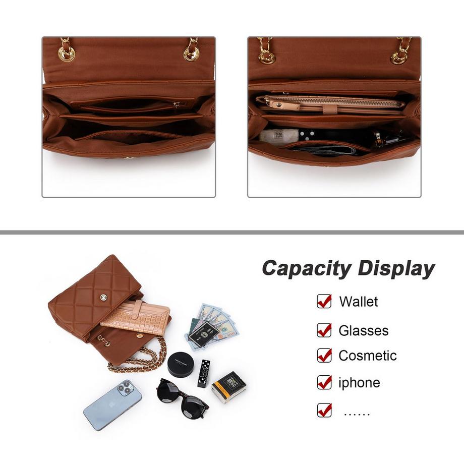 Only-bags.store Sac à bandoulière matelassé élégant  