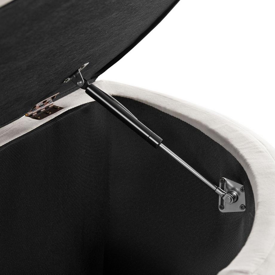 Tectake Panca imbottita Moon in velluto o bouclé  