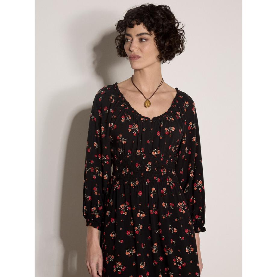 APRICOT Robe midi à motifs floraux  