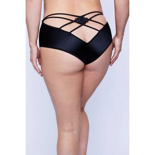 Ulla Popken  High waist Slip, Ouvert Öffnung, Satin und Spitze 