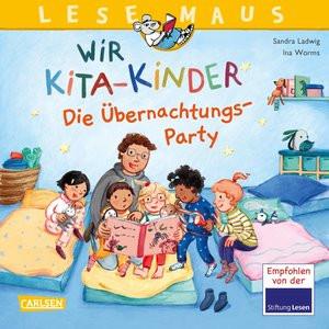 LESEMAUS 166: Wir KiTa-Kinder - Die Übernachtungs-Party Ladwig, Sandra Gebundene Ausgabe 