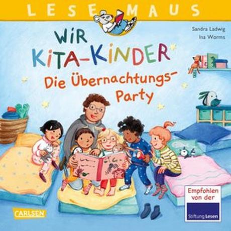 LESEMAUS 166: Wir KiTa-Kinder - Die Übernachtungs-Party Ladwig, Sandra Gebundene Ausgabe 