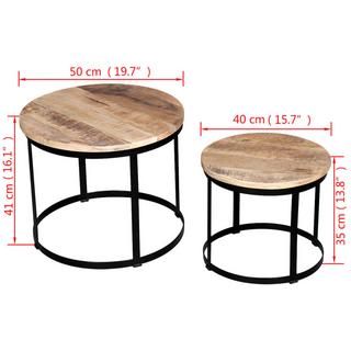 VidaXL Table basse bois  