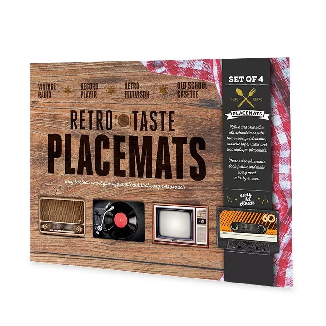 Mikamax Retro Set of 4 Placemats