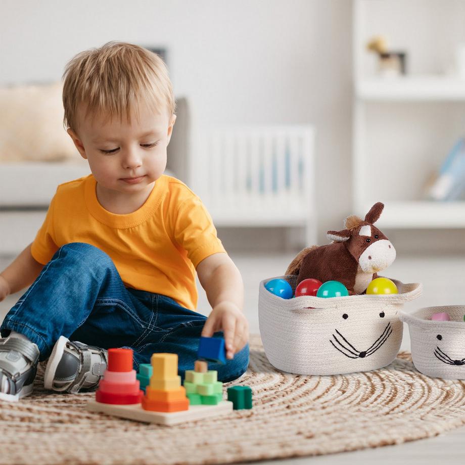 B2X Ensemble de 3 paniers de rangement  