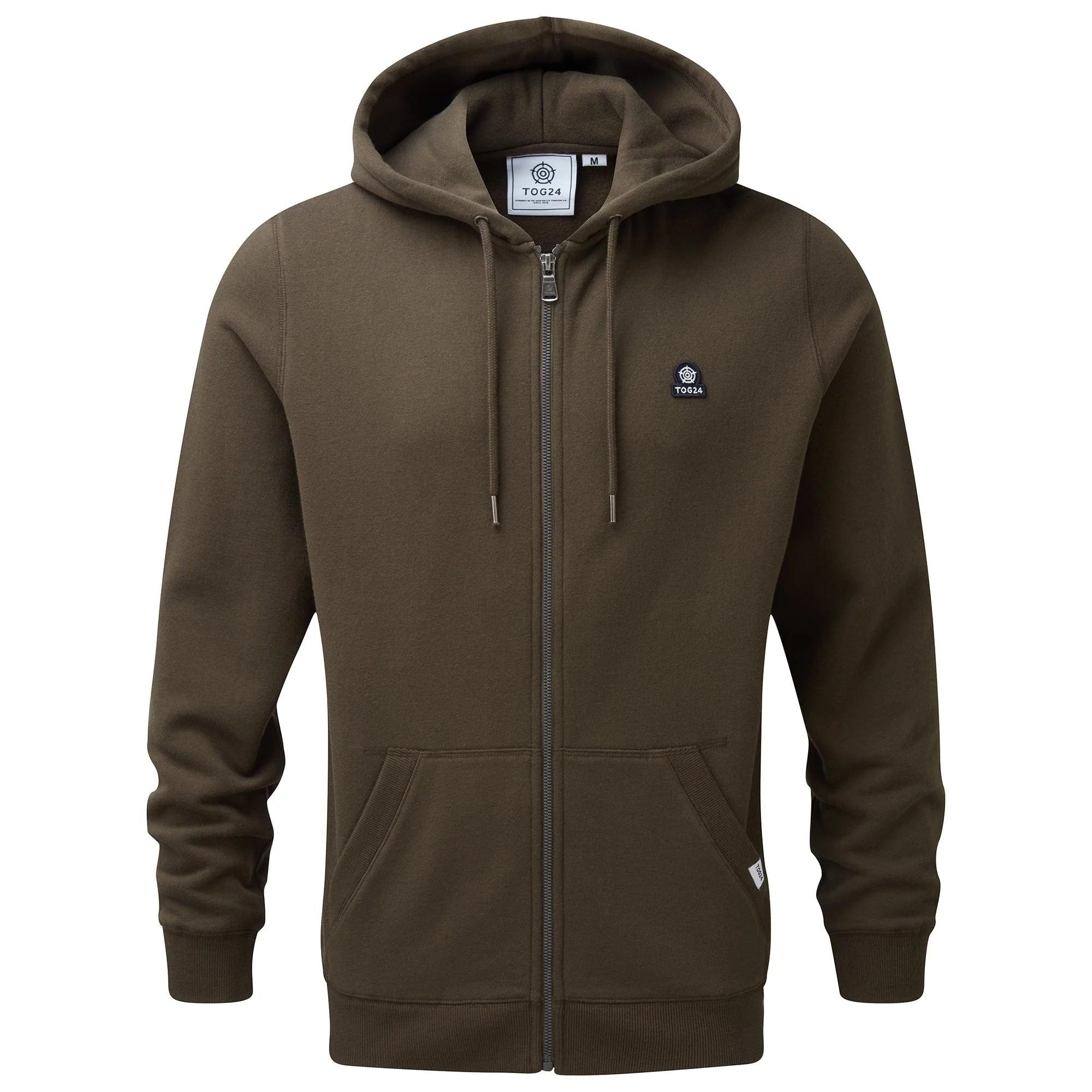 Image of Alden Hoodie Mit Durchgehendem Reißverschluss Herren Khaki XL