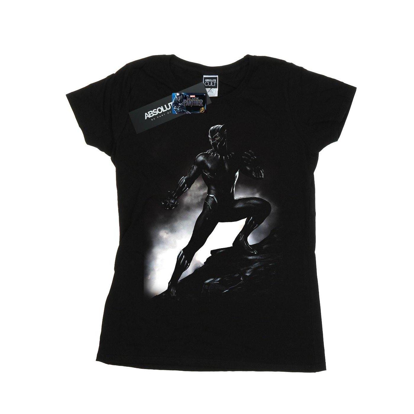 Image of Black Panther Standing Pose Tshirt Damen Schwarz L
