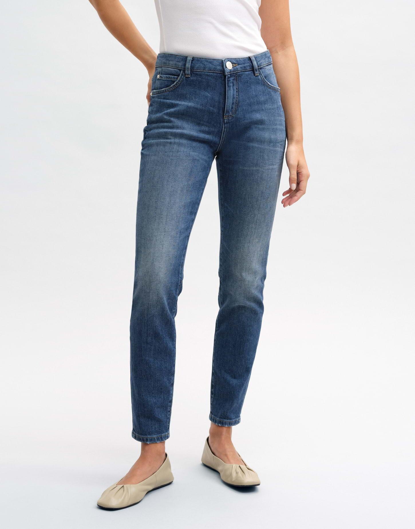 Image of Slim Jeans Evita Damen Horizon Blue L30/42