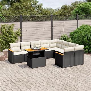 VidaXL set divano da giardino Polirattan  