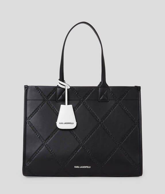 Image of Skuare Tote Embossed Damen Schwarz ONE SIZE