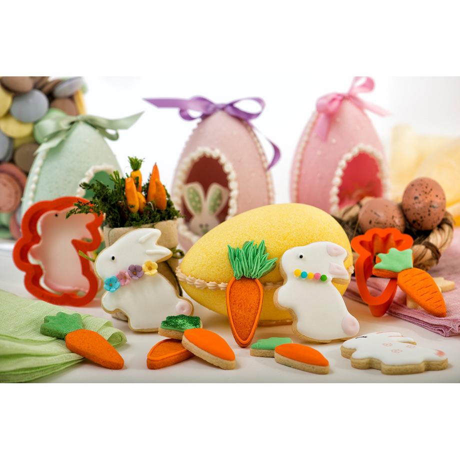 Decora Ausstecher Set Hase und Karotte 2 Stück  