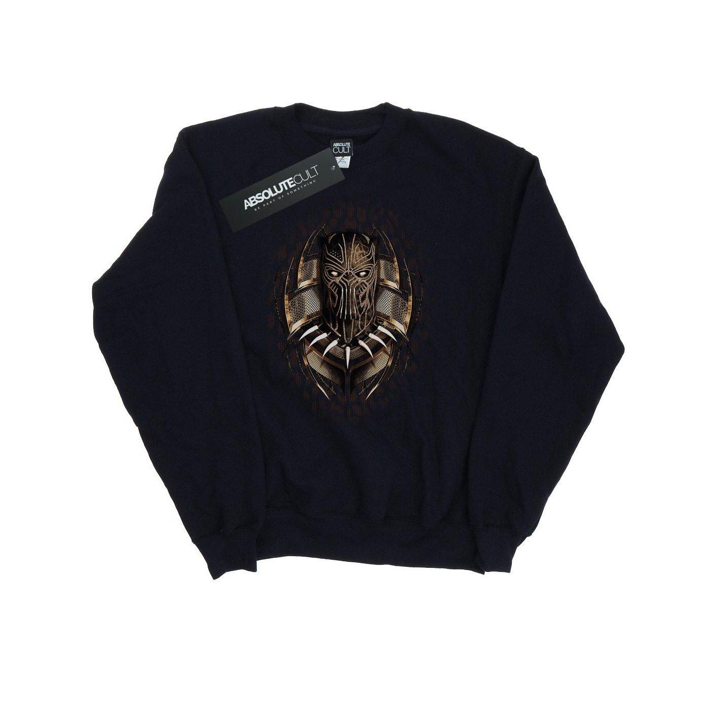 Image of Black Panther Gold Killmonger Sweatshirt Damen Schwarz M