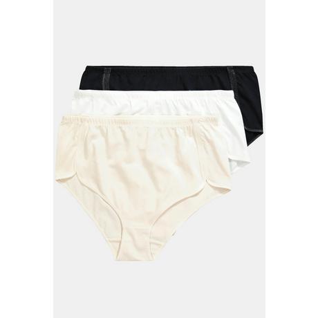 Ulla Popken  Slip comfort in confezione da tre per chi siede a lungo 