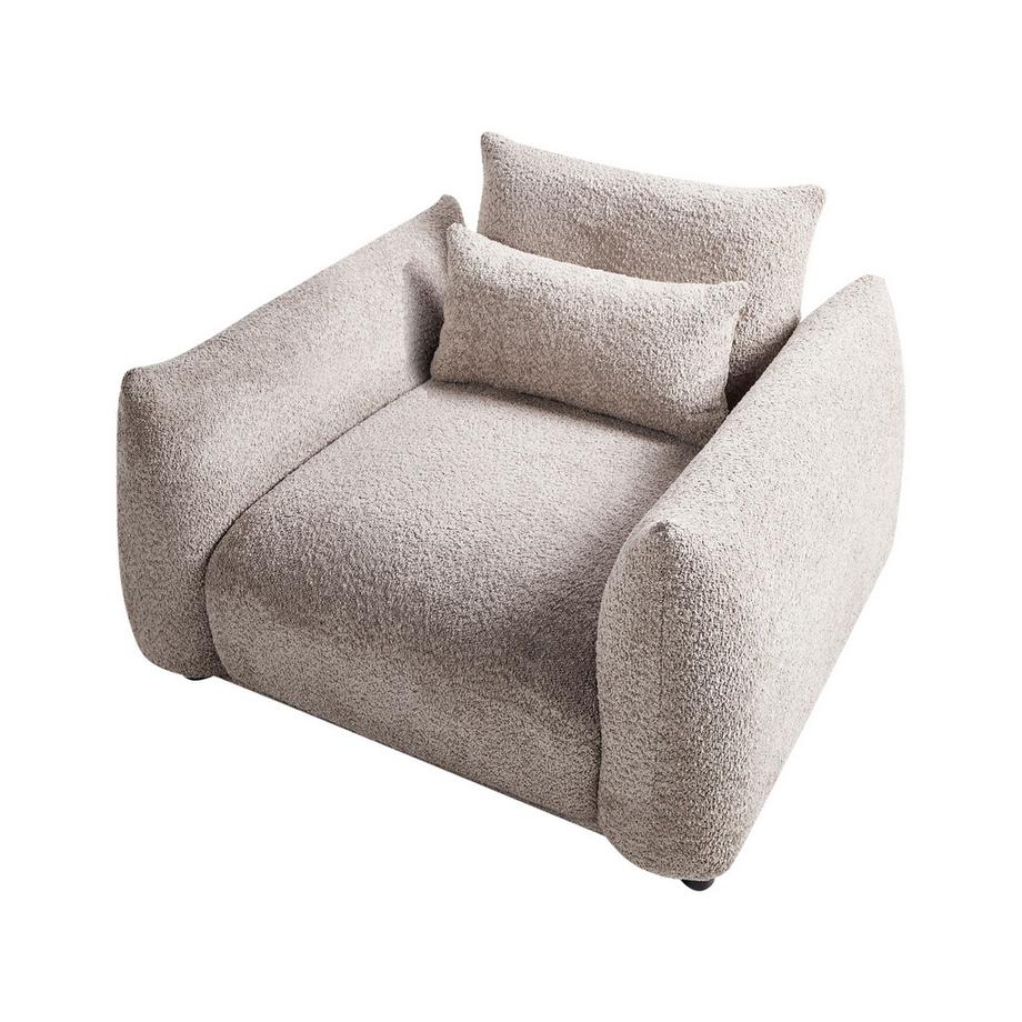 Beliani Sessel aus Bouclé Minimalistisch JAMSA  
