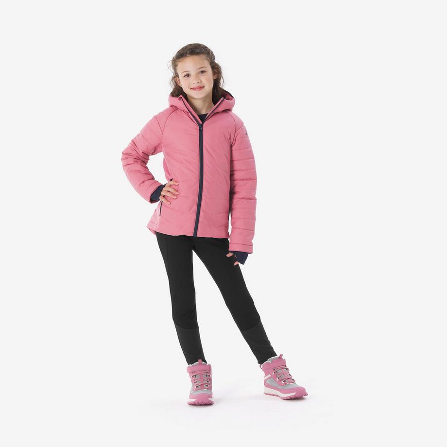 QUECHUA Wattierte Hybrid Wanderjacke Kinder  