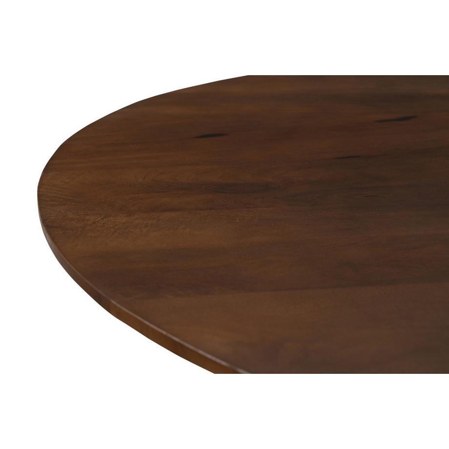 mutoni Table à manger Arcos Fold marron ronde 130  
