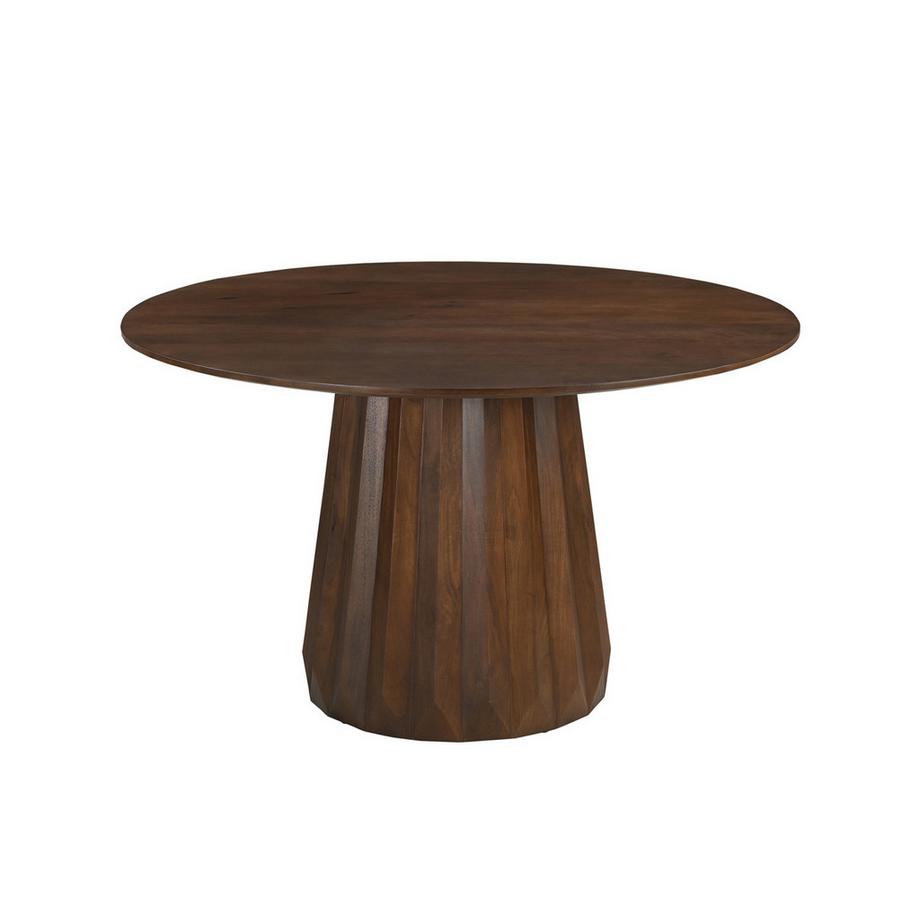 mutoni Table à manger Arcos Fold marron ronde 130  
