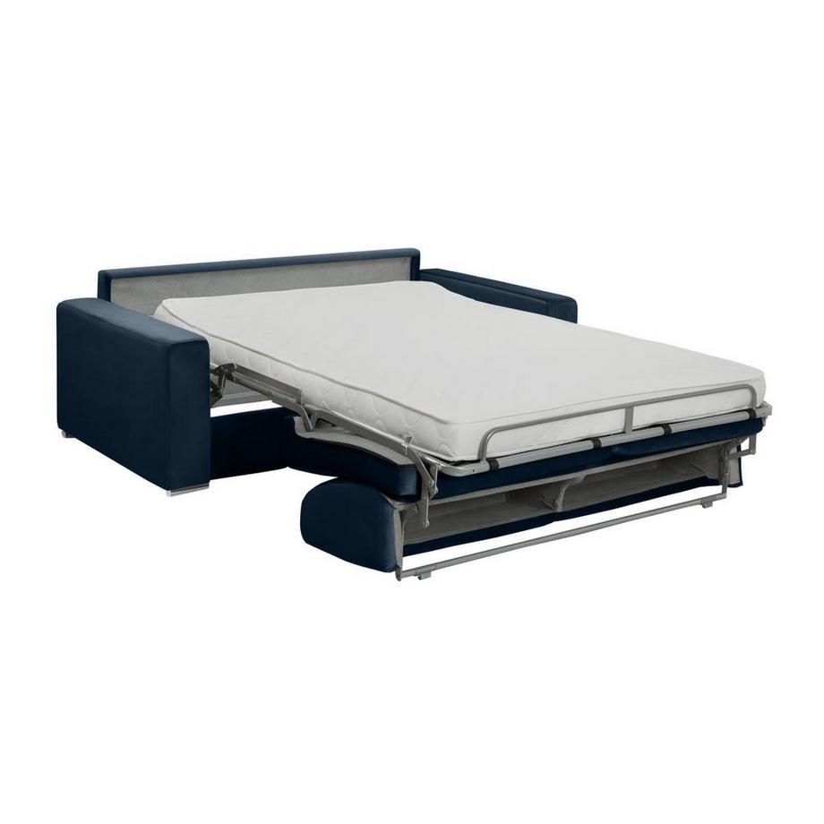 Vente-unique Schlafsofa 4Sitzer Samt CALITO Liegefläche Matratzen  