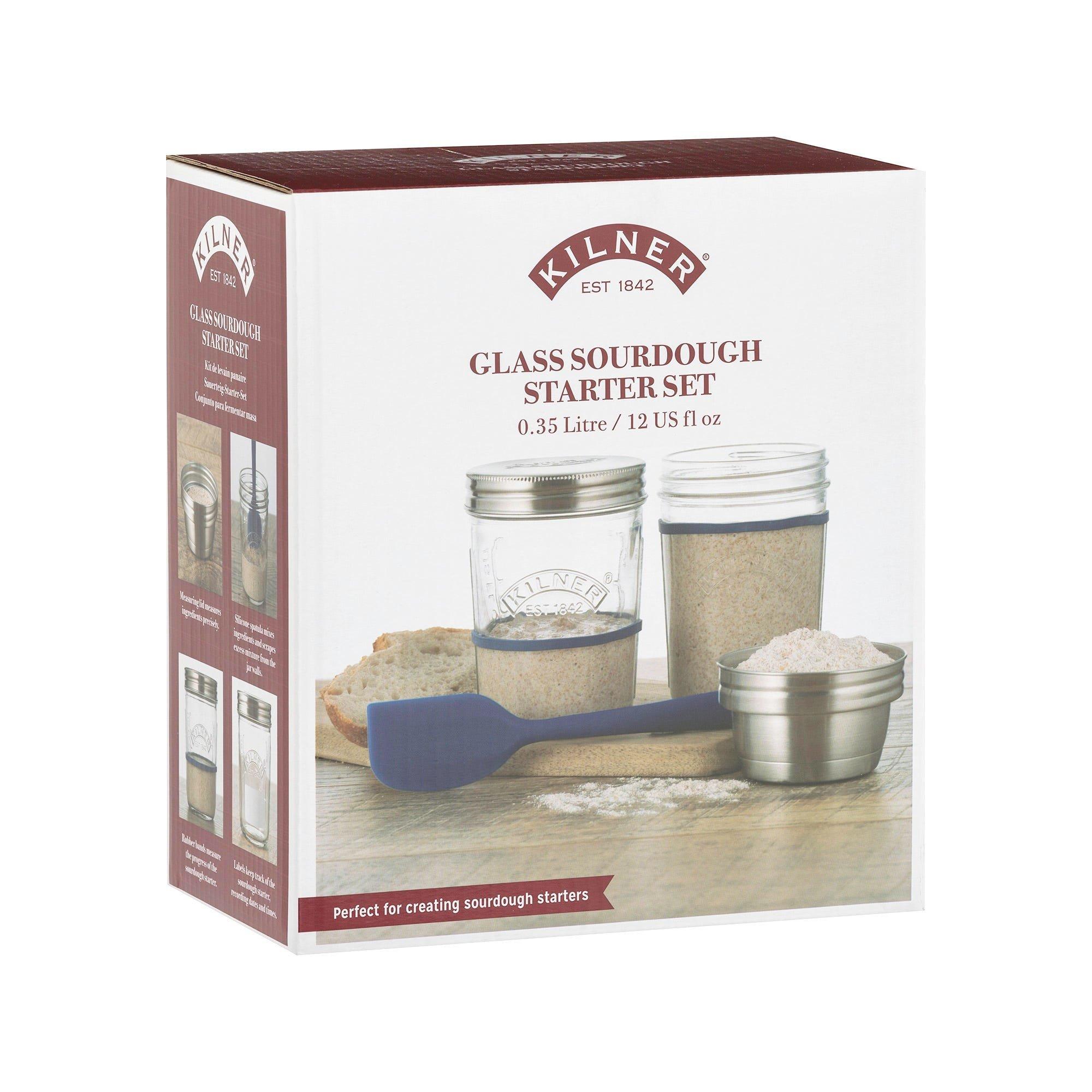 KILNER  Kilner 65025035 recipiente per cibo Rotondo Set 0,35 L Blu, Argento, Trasparente 2 pz 