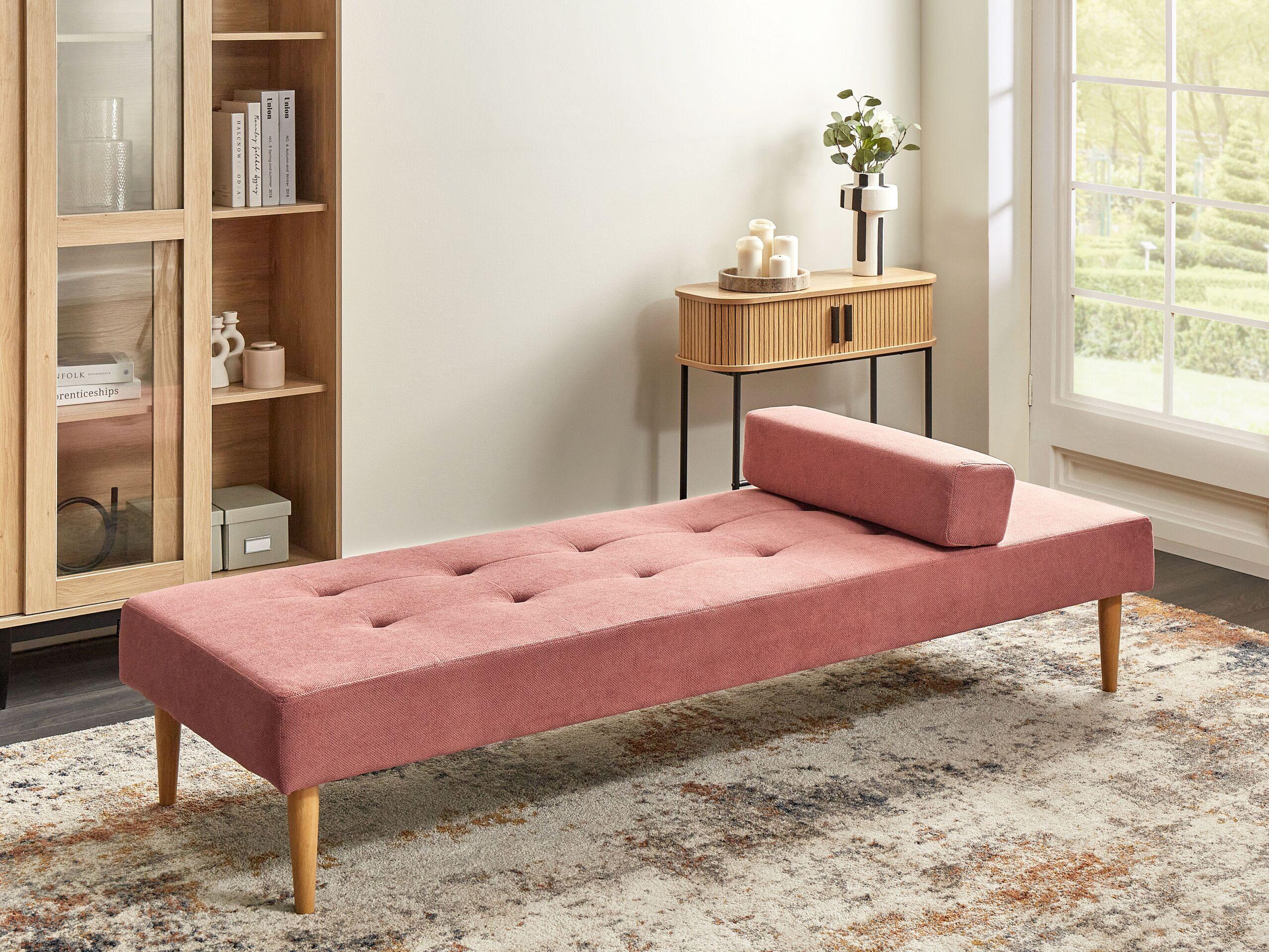 Beliani Chaise longue en Poliestere Moderno NIORT  