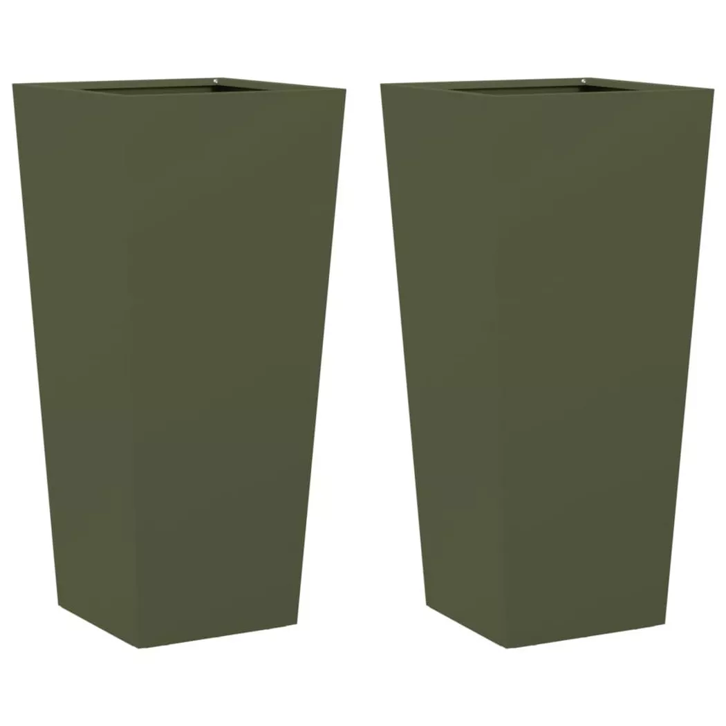 VidaXL - Jardinière acier, One Size, Vert