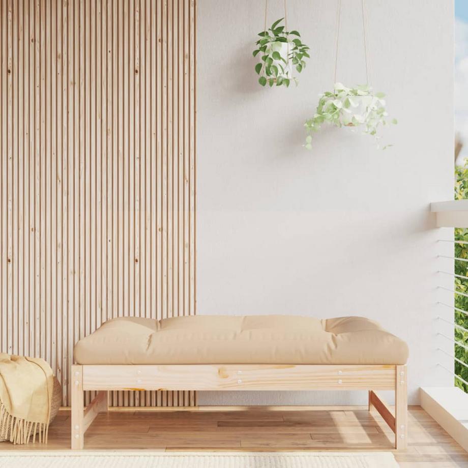 VidaXL Repose-pied de jardin bois  