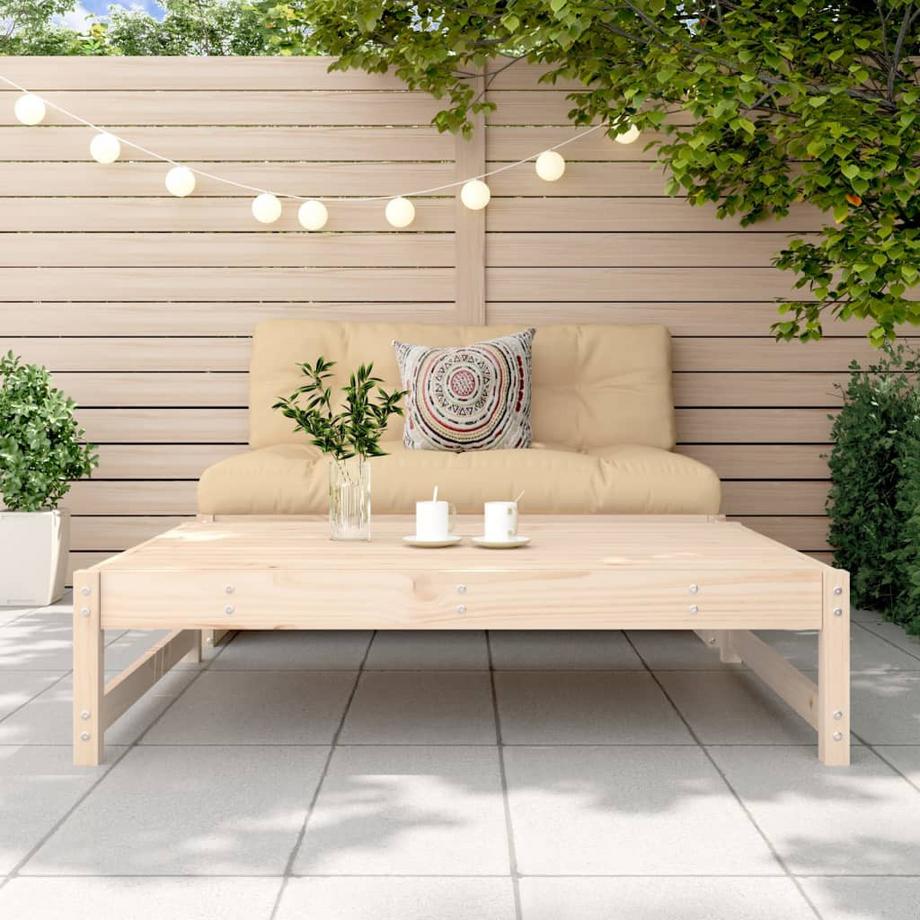 VidaXL Repose-pied de jardin bois  