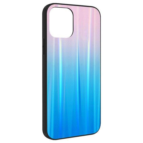 Avizar  Coque iPhone 12 et 12 Pro Rose / Bleu 