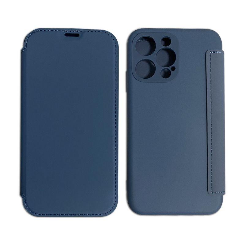 mobileup  FlipCase in Lederoptik iPhone 13 Pro Max - Dark Blue 