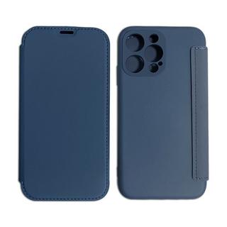 mobileup  FlipCase in Lederoptik iPhone 13 Pro Max - Dark Blue 