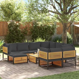 VidaXL Salon de jardin bois  