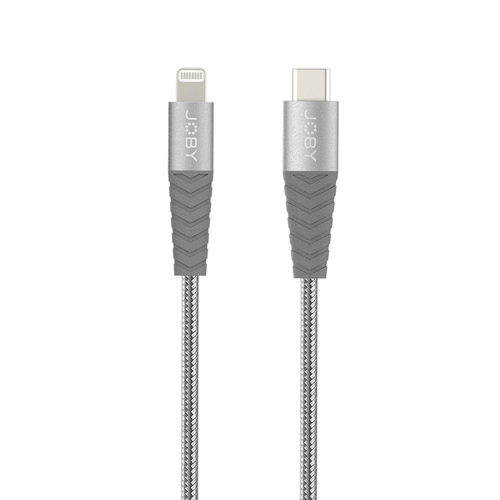 Joby  Câble Lightning USB-C gris de 2 m 