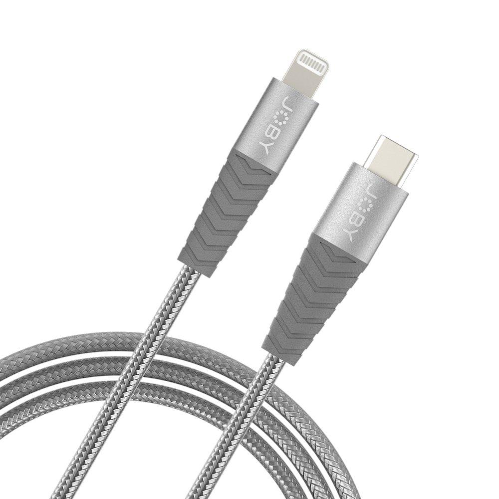 Joby  Câble Lightning USB-C gris de 2 m 